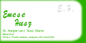 emese husz business card